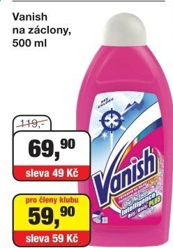 Odstraňovač skvrn gelový Vanish Oxi Action
