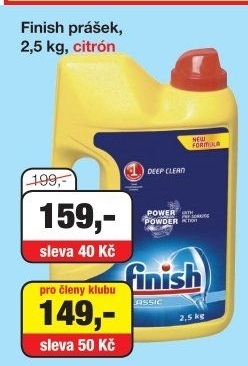 Prášek do myčky Finish