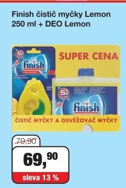 Balíček čistič myčky + osvěžovač Finish