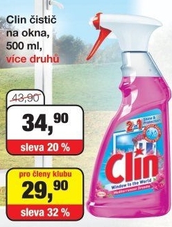 Čistič oken s alkoholem Clin