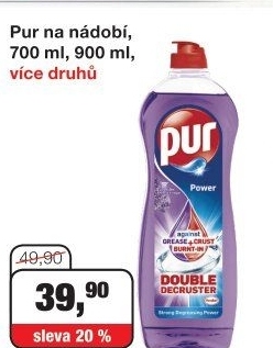 Prostředek na nádobí Pur