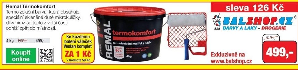 Malířský nátěr Termokomfort Remal