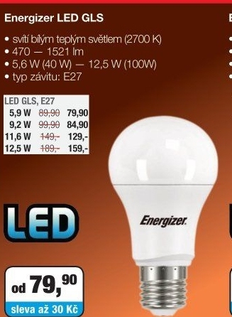 LED žárovka Energizer