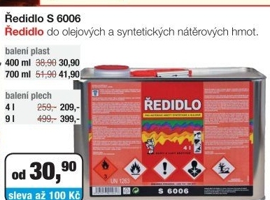 Ředidlo S6006 více balení