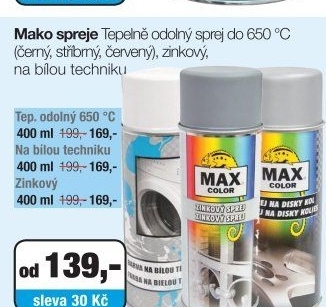 Maco Color barvy ve spreji různé druhy