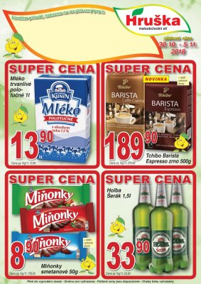akční leták Hruška 30.10.2018-5.11.2018