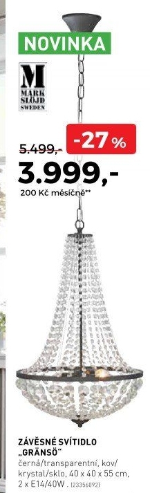 Závěsné svítidlo Gränsö