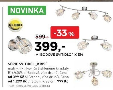 Série svítidel Kris