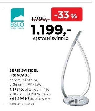 Série svítidel Roncade