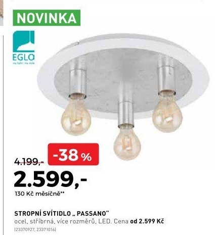 Stropní svítidlo Passano