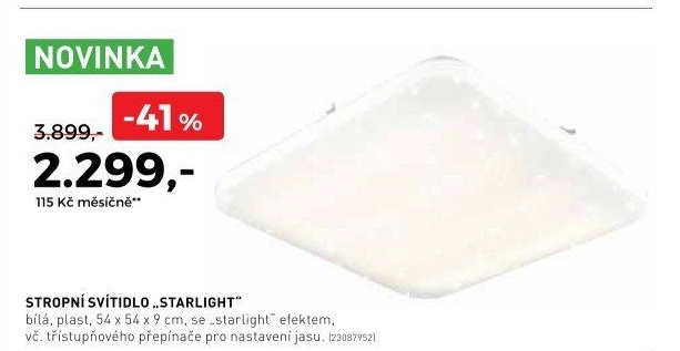 Stropní svítidlo Starlight