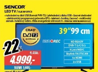 SLE 3913TCSH.265 (HEVC)SENCOR