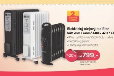 SOH 2107BK olejový radiátorSENCOR