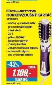 CF9530F0 HORKOVZDUŠNÝ KARTÁČ ROWENTA