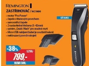 HC 5400 ZASTŘIHOVAČ VLASŮ REMINGTON