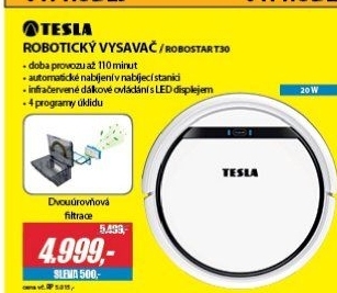 RoboStar T30 ROBOTICKÝ VYSAVAČ TESLA