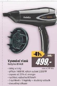D342E Vysoušeč vlasůBaByliss