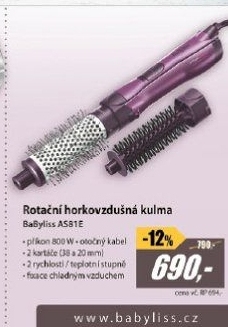 AS81E Horkovzdušná kulmaBaByliss