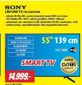 KD 55XF7005B4K UHD LED TVSONY