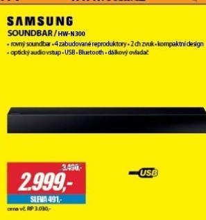 HW N300SOUNDBAR 2.0SAMSUNG