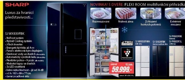 SJ PX830FBE CHLADNIČKA SBSSHARP