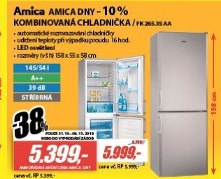 FK 265.3S AA CHLADNIČKA KOMBI AMICA
