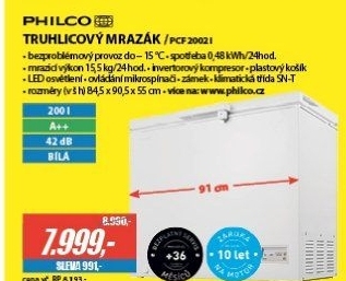 PCF 2002 i pultový mrazákPHILCO