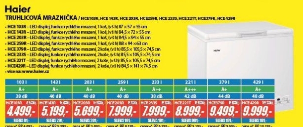 HCE 103R MRAZNIČKA PULT. A+ 103LHAIER
