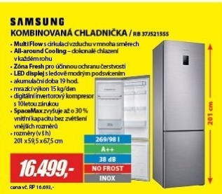 RB 37J5215SS/EF CHLADNIČKA KOMBI SAMSUNG