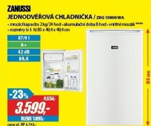 ZRG 10800 WA CHLADNIČKAZANUSSI