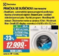 EW 7W447W PRAČKA SE SUŠIČKOU ELECTROLUX