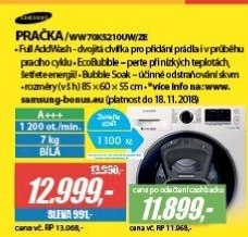 WW 70K5210UW/ZE PRAČKASAMSUNG