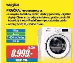 FWG 81484WCV CS PRAČKAWHIRLPOOL