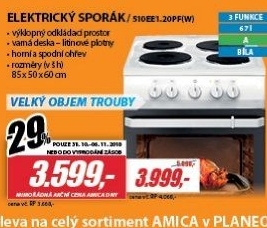 510EE1.20PF(W) SPORÁK ELEKTRICKÝAMICA