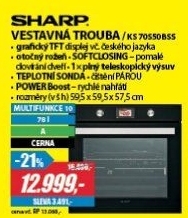 KS 70S50BSS TROUBA VESTAVNÁSHARP