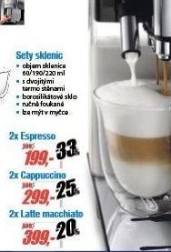 Sklenice CappuccinoDELONGHI