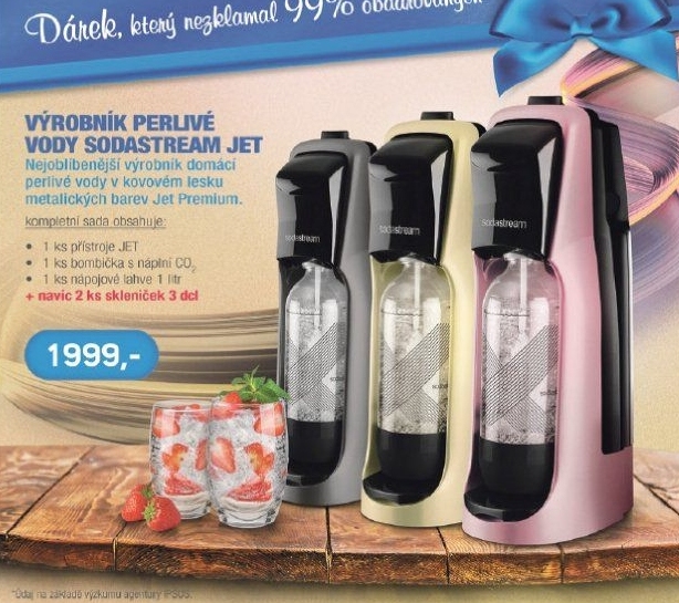 Jet PREMIUM TITAN výr perlivé vody SODA