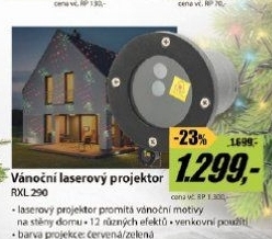 RXL 290 Laser Red/Green DO IP44RETLUX