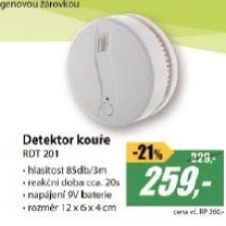 RDT 201Detektor kouřeRETLUX