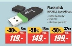 USB FD 8GB 2.0 Speedboat blackMAXELL