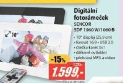 SDF 1060 B DIGITÁLNÍ FOTORÁMEČEK SENCOR