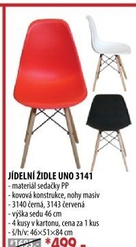 Jídelní židle UNO bílá