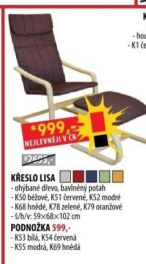 Křeslo LISA béžové K50