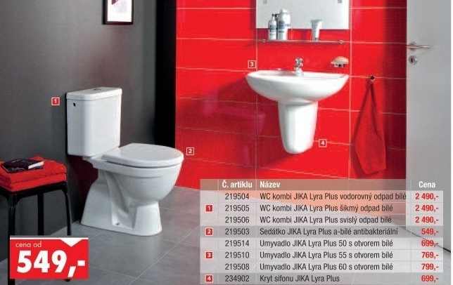 WC kombi s keramickou nádržkou Jika