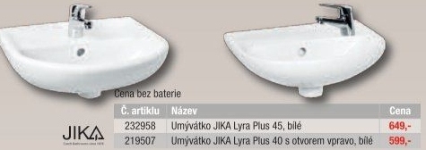 Umyvadlo Lyra Plus Jika