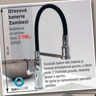 Dřezová stojánková baterie Zambezi RavSlezák