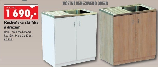 Kuchyňská skříňka s dřezem
