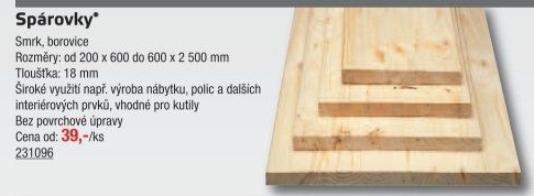 Deska - Spárovka