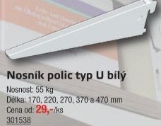 Nosník polic do regálu