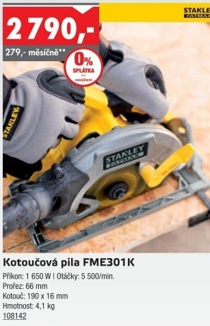 Okružní pila FatMax Stanley FME301